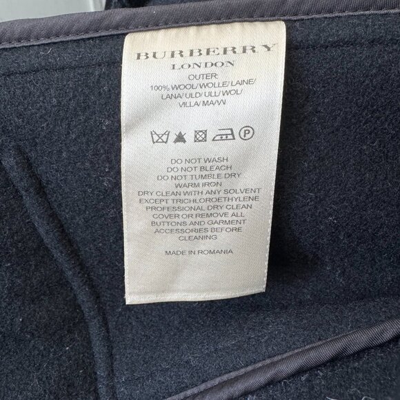 Burberry London Wool Coat - Black - Picture 4 of 5